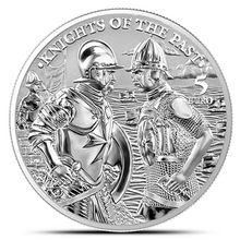 Load image into Gallery viewer, 2022 1 Oz Silver Malta Knights of the Past Metalstacks