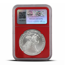 Load image into Gallery viewer, 2024 Eagle S$1 Early Releases MS70 - Donald J. Trump 45th President Label - NGC Red Core (PSV 20) MetalStacks