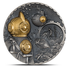 Load image into Gallery viewer, 2022 3 Oz Cook Islands Steampunk Nautilus