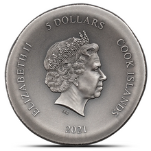 Load image into Gallery viewer, 2021 Cook Islands Athena's Owl 1 Oz Silver Coin