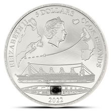 Load image into Gallery viewer, 2022 Cook Islands Titanic 1 Oz Silver Coin (Only 2 Left)