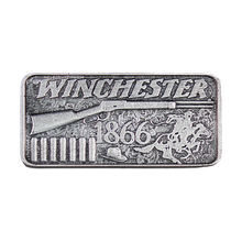 Load image into Gallery viewer, 3 Oz Winchester Silver Bar (Obverse Customization) Metalstacks
