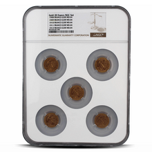 Load image into Gallery viewer, Gold Francs NGC Set – Set of France G20F MS64 (Brown Scale Label) MetalStacks