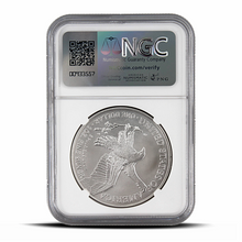 Load image into Gallery viewer, Struck at West Point Mint 2024(W) Eagle S$1 MS70 - Seasons Greetings Label MetalStacks