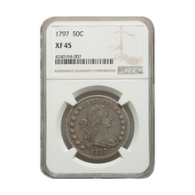 Load image into Gallery viewer, 1797 50C Early Half Dollar NGC XF45 Metalstacks