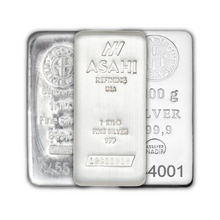 Load image into Gallery viewer, 1 Kilo Silver Bar (New/Varied Condition, Any Mint) Metalstacks