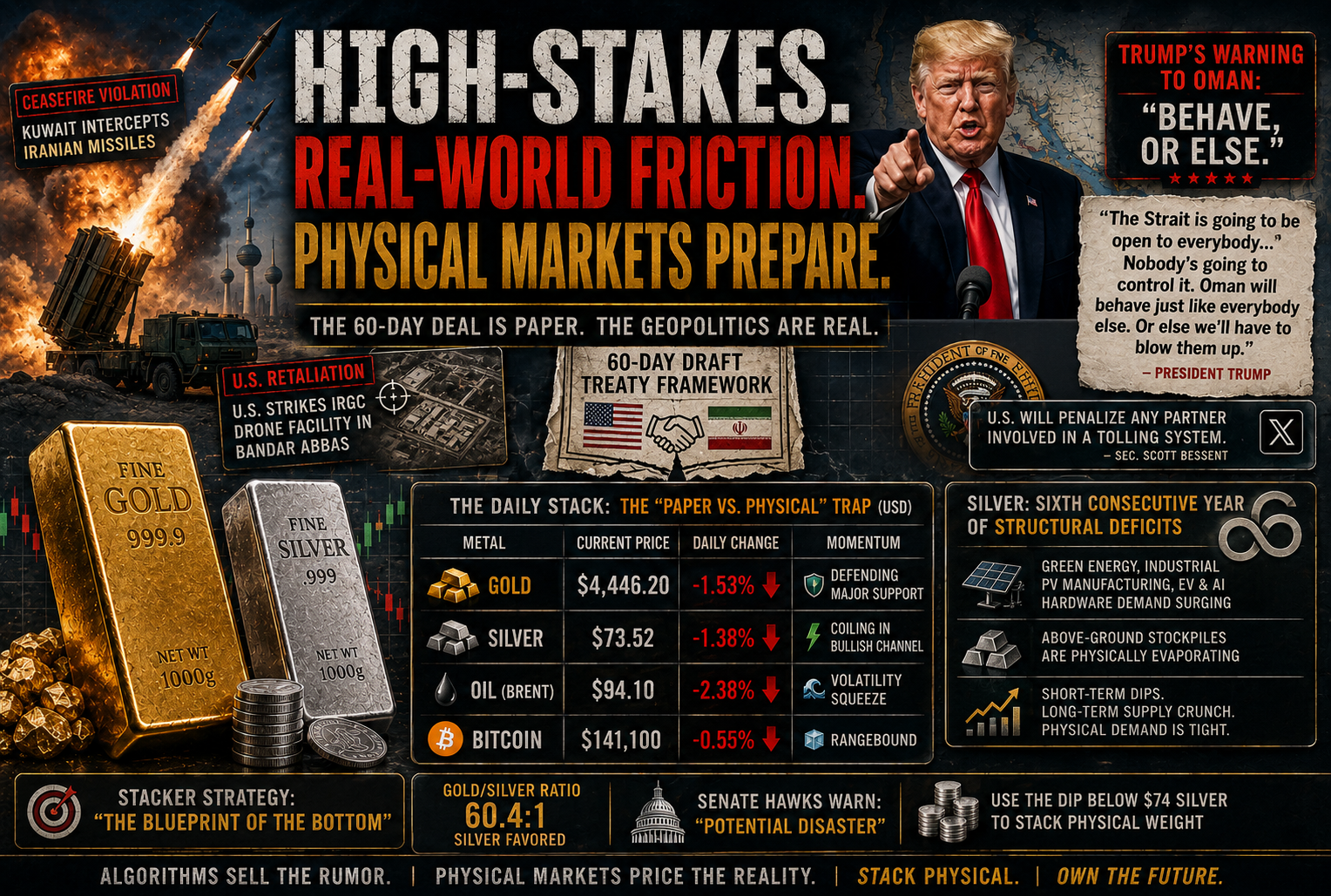The Oman Ultimatum: Why Trump’s 'Or Else' Warning and Gulf Missile Volleys are Blasting Through the 60-Day Peace Illusion