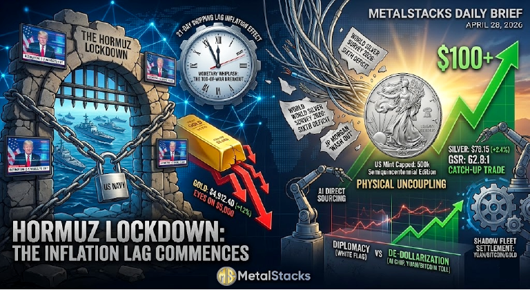 The Blockade Baseline: Why Gold is Hunting $5,000 as the Navy’s Hormuz Gatekeeper Role Becomes Permanent