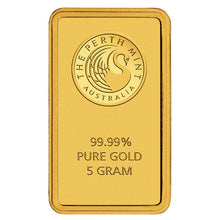 Load image into Gallery viewer, 5 Gram Perth Mint Gold Bar

