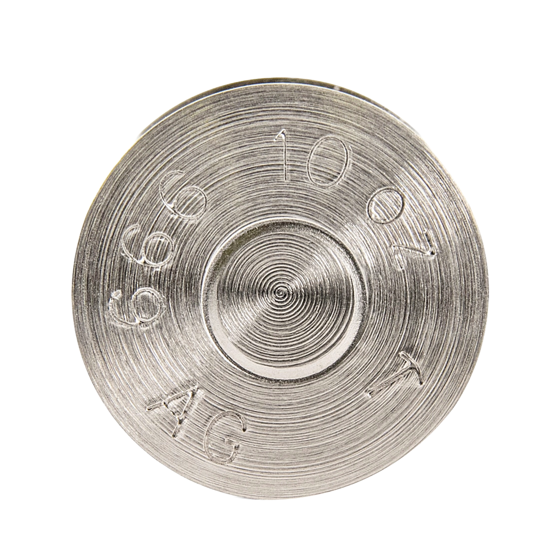 10 Oz Silver 50 Caliber Bullet Replica