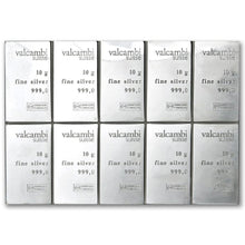 Load image into Gallery viewer, 100 Gram Valcambi Silver CombiBar (10x10g w/ Assay)
