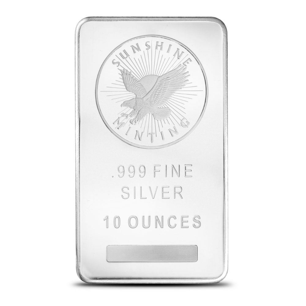 10 Oz Sunshine Silver Bar