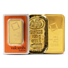 Load image into Gallery viewer, 100 Gram Gold Bar (New Condition, Any Mint)
