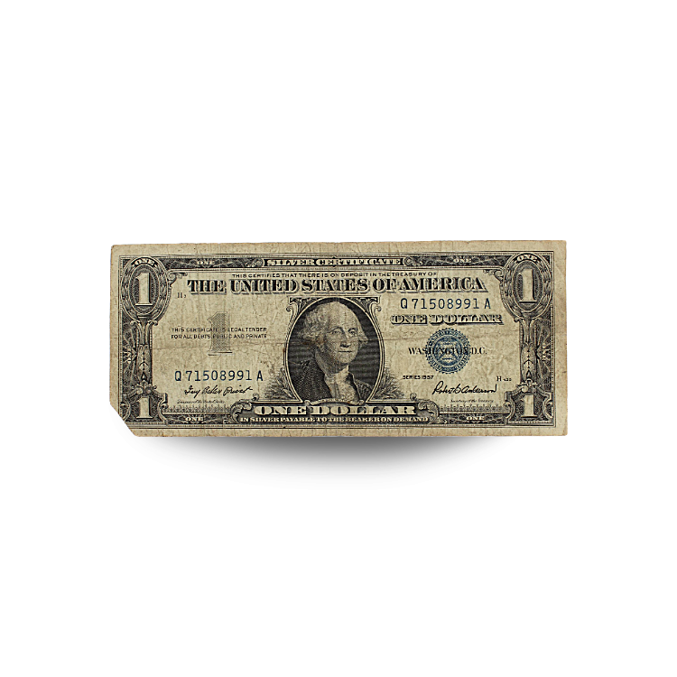 $1 Silver Certificate - Series 1957 - Circulated (PSV 25)