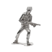 Load image into Gallery viewer, 1.3 Oz Flamethrower Silver Army Men
