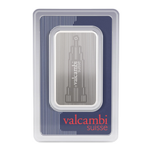 Load image into Gallery viewer, 1 Oz Valcambi Skyline Silver Bar
