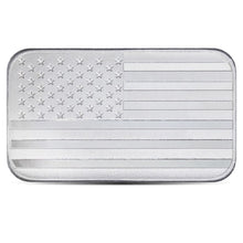 Load image into Gallery viewer, 1 oz Silver Bar – American Flag – Highland Mint – .999 Fine Silver
