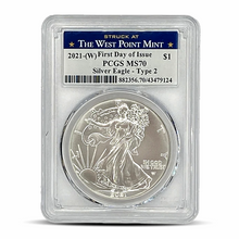 Load image into Gallery viewer, 2021 W - PCGS MS 70 T-2 - First Day Of Issue - West Point Mint
