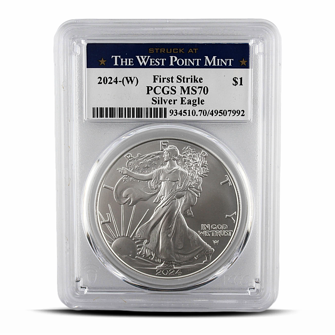 Struck at The West Point Mint 2024-(W) $1 First Strike PCGS MS70