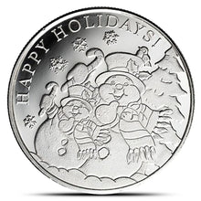 Load image into Gallery viewer, 2025 1 Oz Highland Mint Snowman Silver Round

