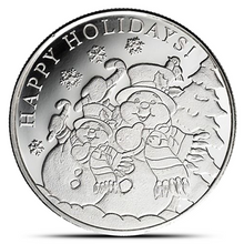 Load image into Gallery viewer, 2024 1 Oz Snowman Silver Round
