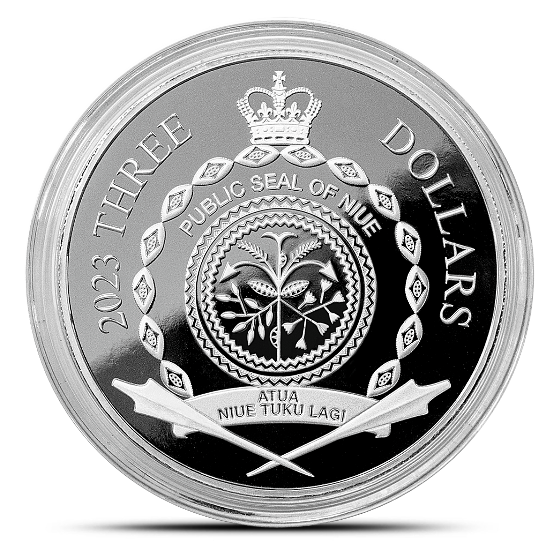 2023 1.5 Oz NIUE Roulette Silver Coin