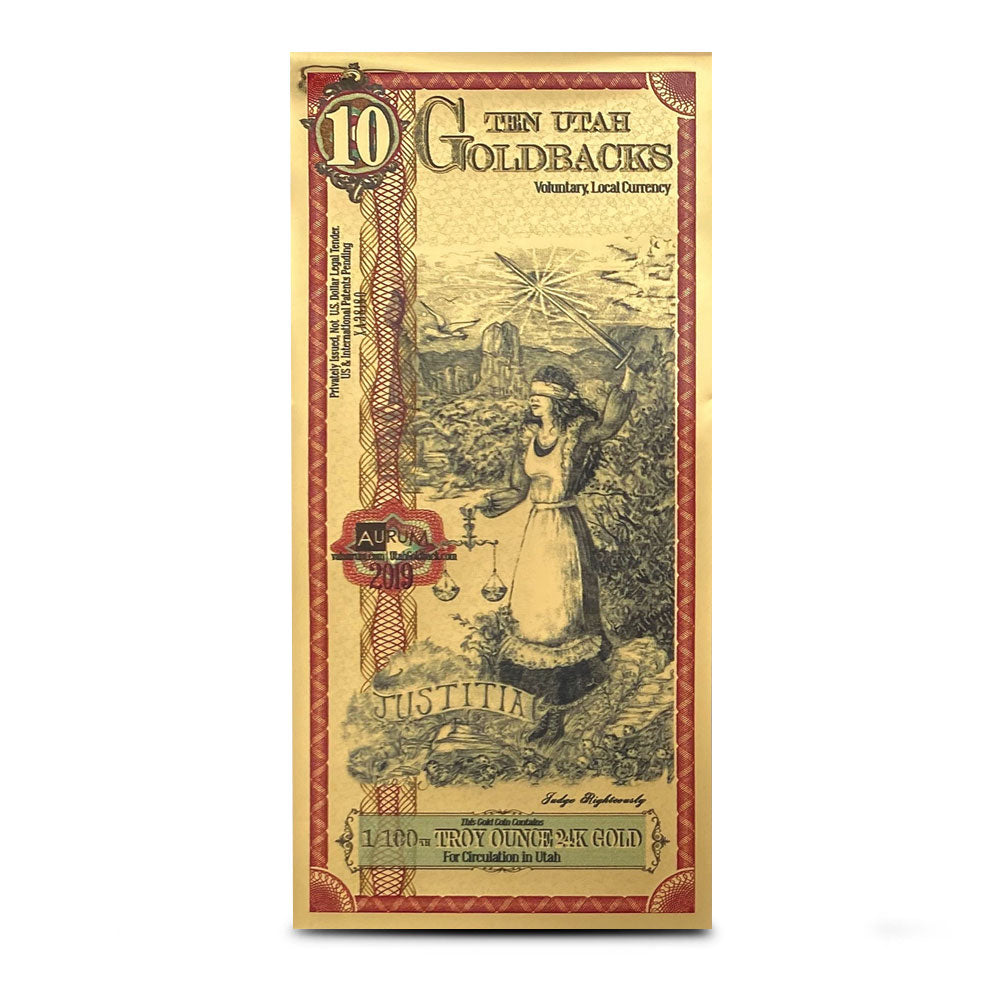 Utah 10 Goldback