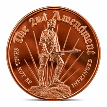 Load image into Gallery viewer, 1 oz Copper Round – 2nd Amendment "Shall Not Be Infringed"
