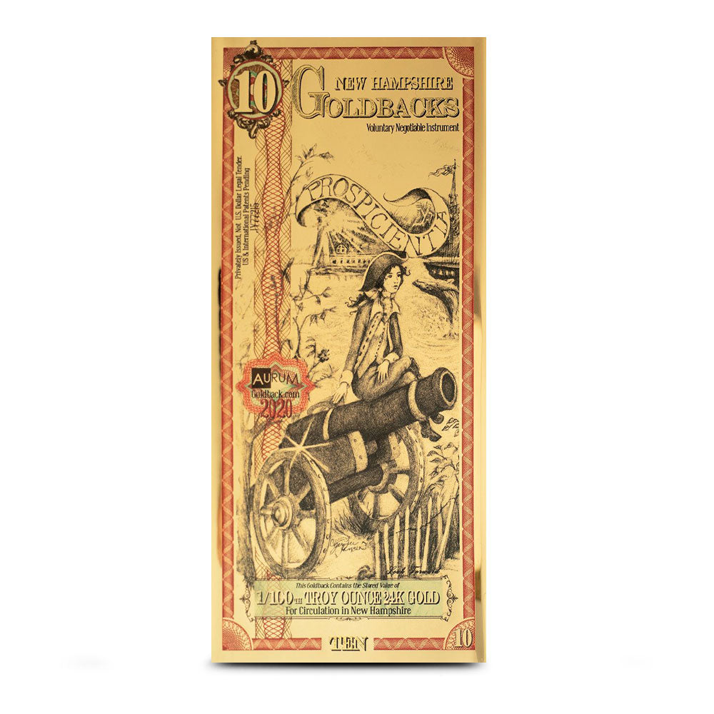 New Hampshire 10 Goldback
