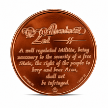Load image into Gallery viewer, 1 oz Copper Round – "We the People Will Protect Our 2nd Amendment"
