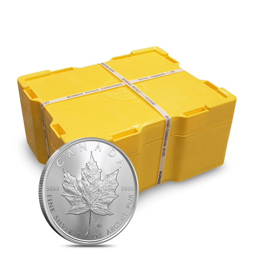 2024 1 Oz Canadian Silver Maple Leaf Monster Box (500 BU) Metalstacks