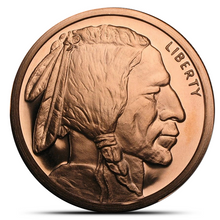 Load image into Gallery viewer, 5 Oz Buffalo Copper Round
