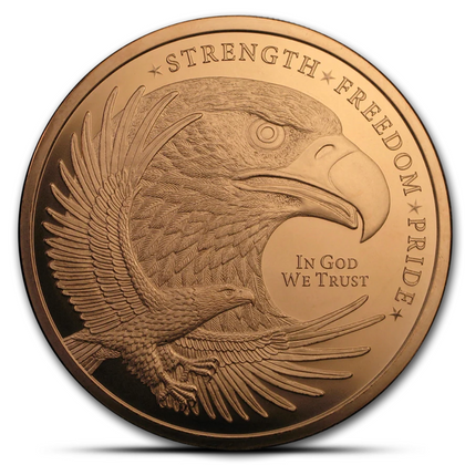 5 Oz Golden State Mint Eagle Copper Round