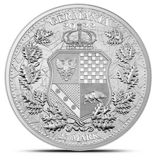 Load image into Gallery viewer, 2022 5 Oz Germania The Allegories Polonia &amp; Germania Silver Coin
