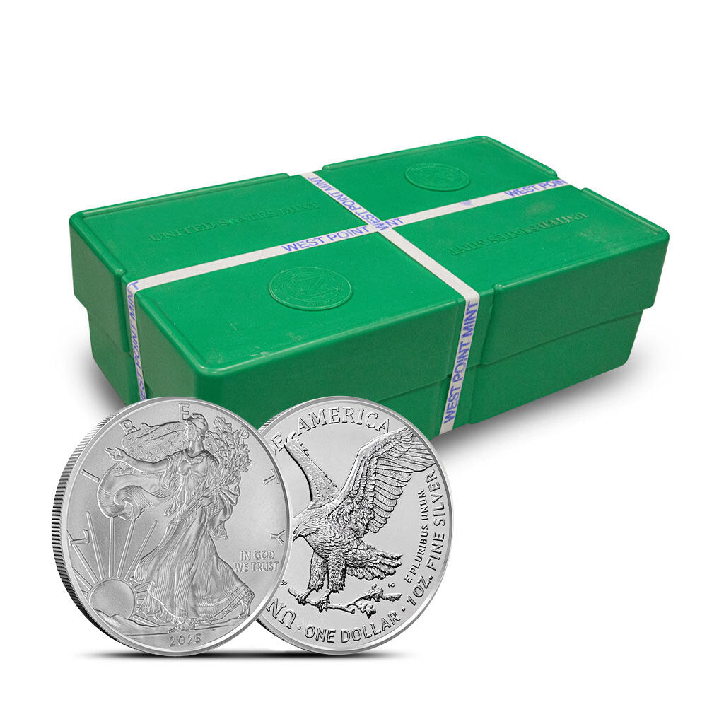 2025 1 Oz American Silver Eagle Monster Box (500 BU)