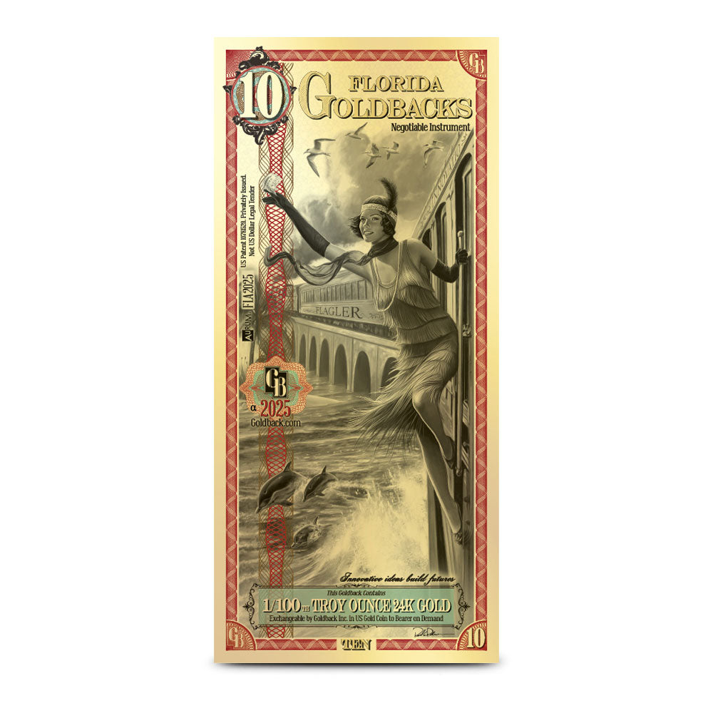 Florida 10 Goldback Gold Note ALPHA - Innovatio (Innovation)