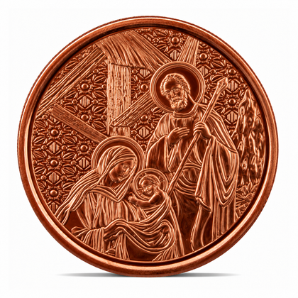 1 oz Copper Round – Holy Family Nativity