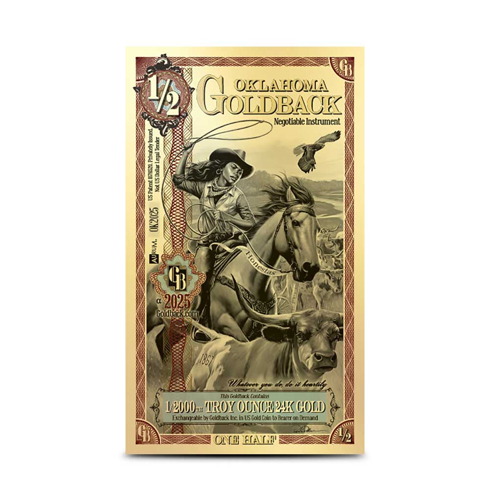 Oklahoma 1/2 Goldback ALPHA