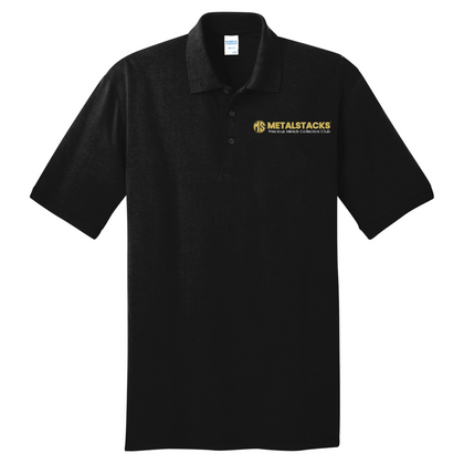 MetalStacks Black Polo - Embroidered