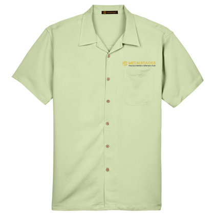 MetalStacks Light Green Button Down Shirt