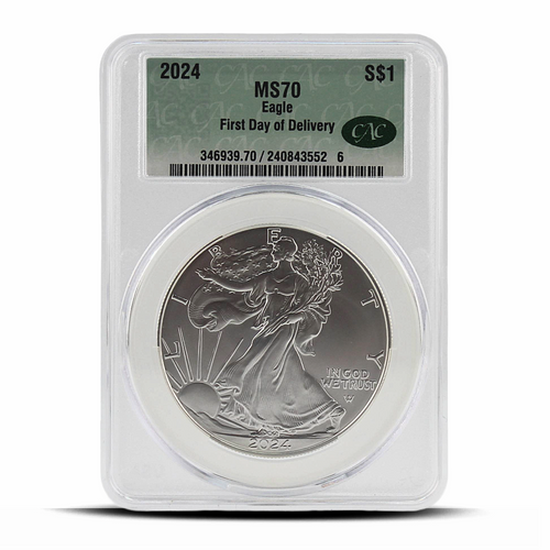 2024 CAC S$1 MS70 Eagle First Day of Delivery MetalStacks