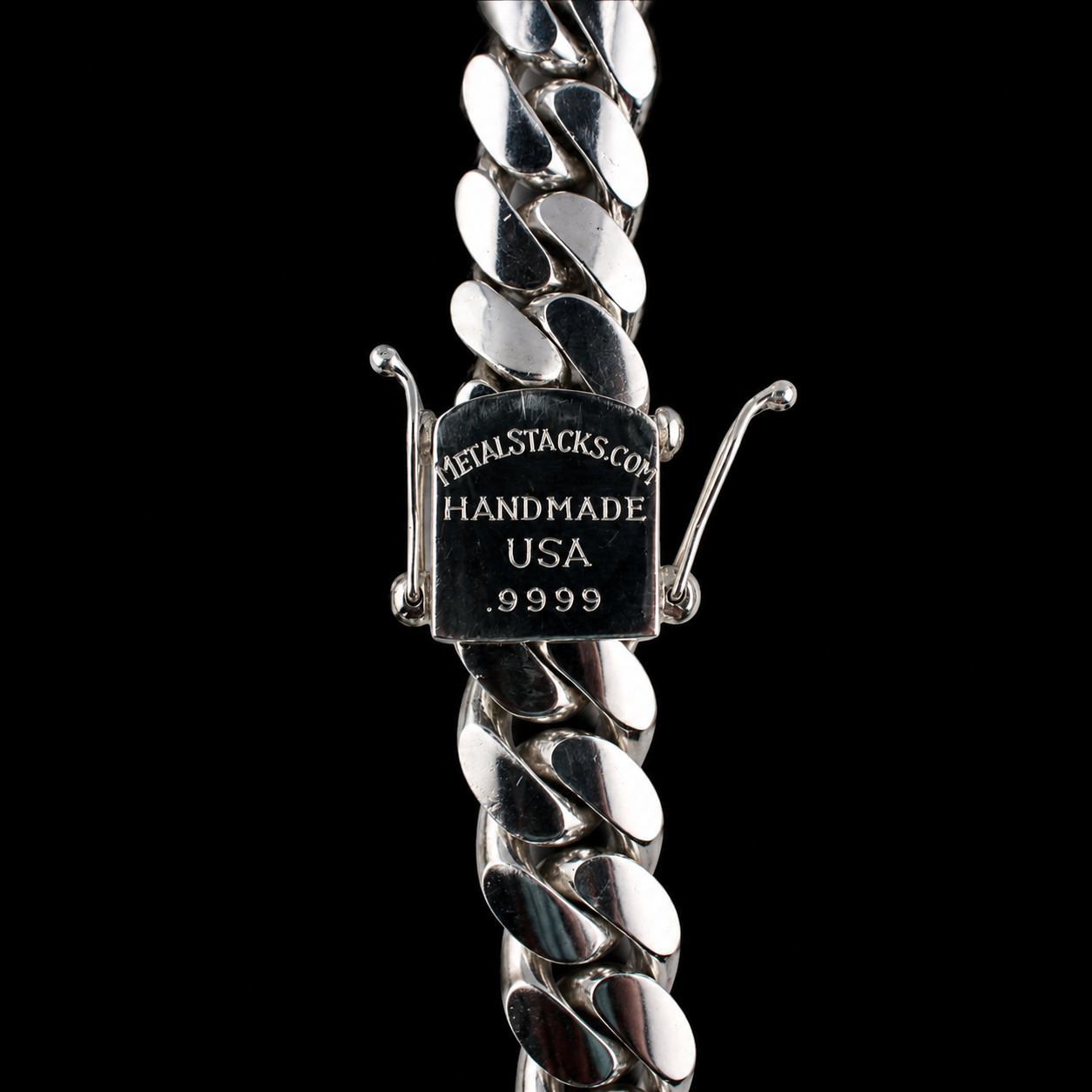 MetalStacks .9999 Handmade Kilo Chain - 24 Inch - 1000 Grams - .999 Pure Silver