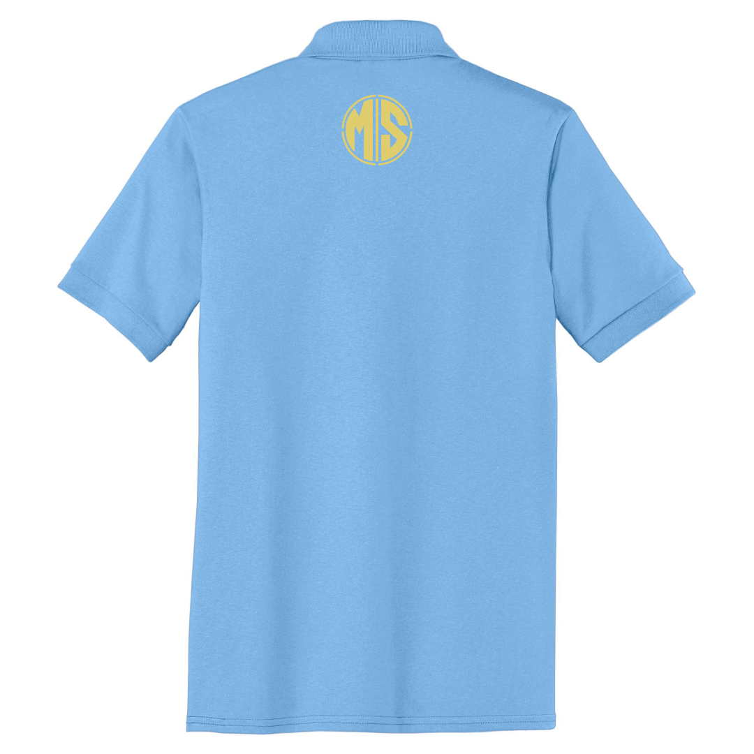 MetalStacks Light Blue Polo - Embroidered