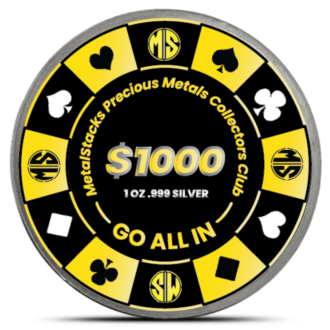 2026 MetalStacks Silver Poker Chip