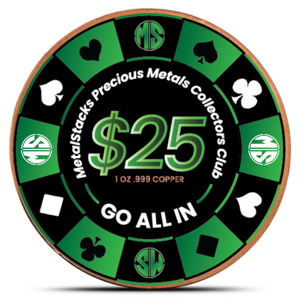 2026 MetalStacks Copper Poker Chip