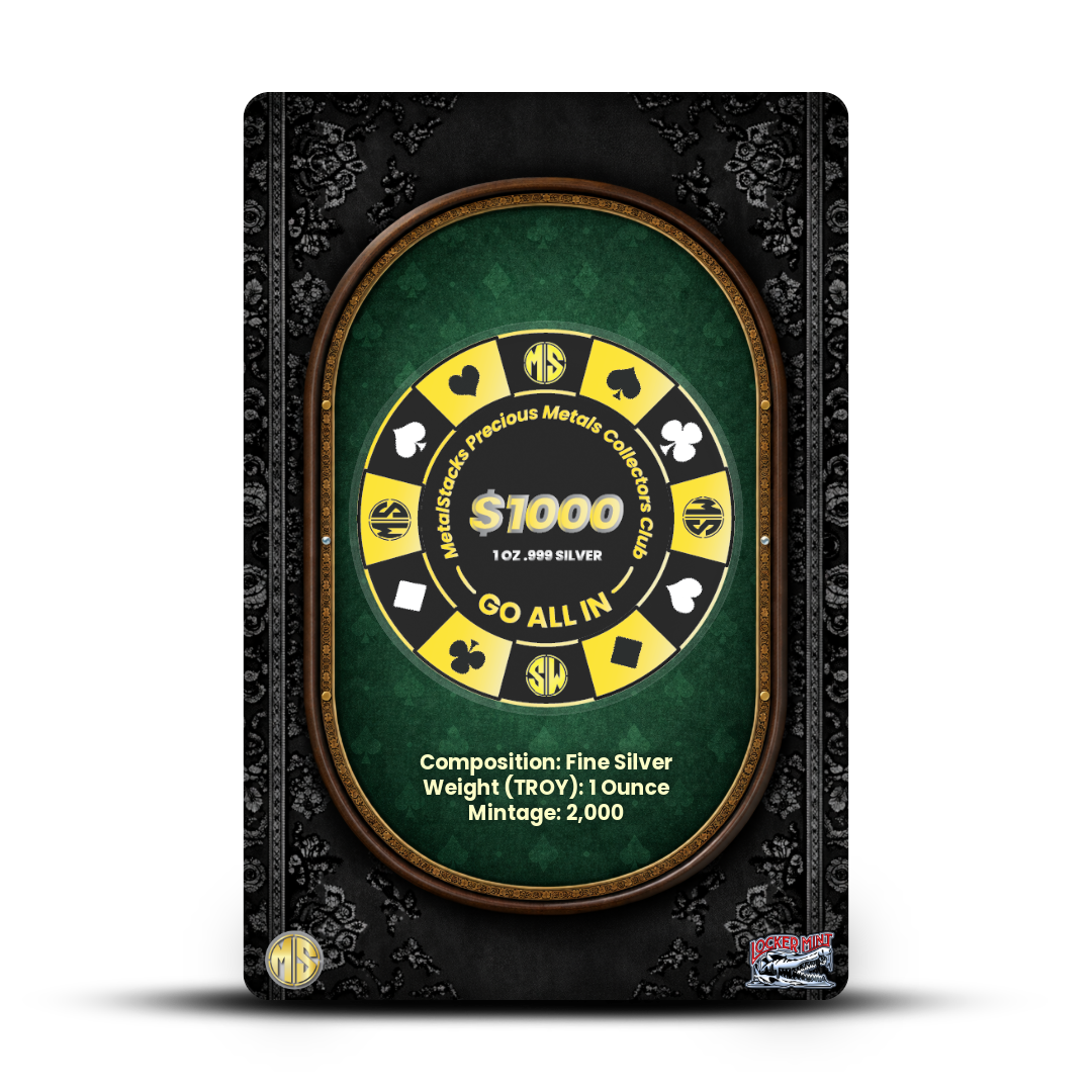 2026 MetalStacks Silver Poker Chip