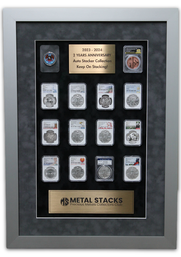 MetalStacks 2023–2024 Auto Stacker Two-Year Anniversary Display Frame