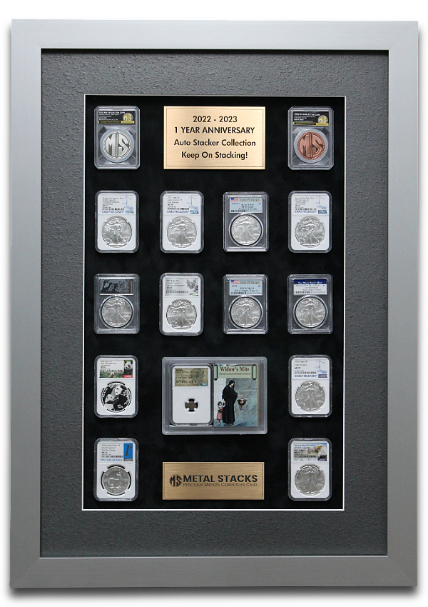 MetalStacks 2022–2023 Auto Stacker One-Year Anniversary Display Frame