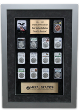 Load image into Gallery viewer, MetalStacks 2024–2025 Auto Stacker Three-Year Anniversary Display Frame
