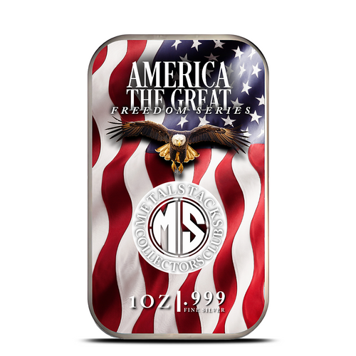 2025 MetalStacks 1 Oz  Colorized Custom Collector's Silver Ingot - Limited Edition Metalstacks